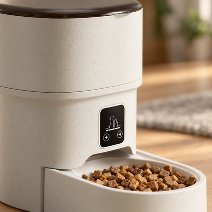 🐾 Smart Automatic Feeder | Durable ABS Home | Pet-Parent Minimalism