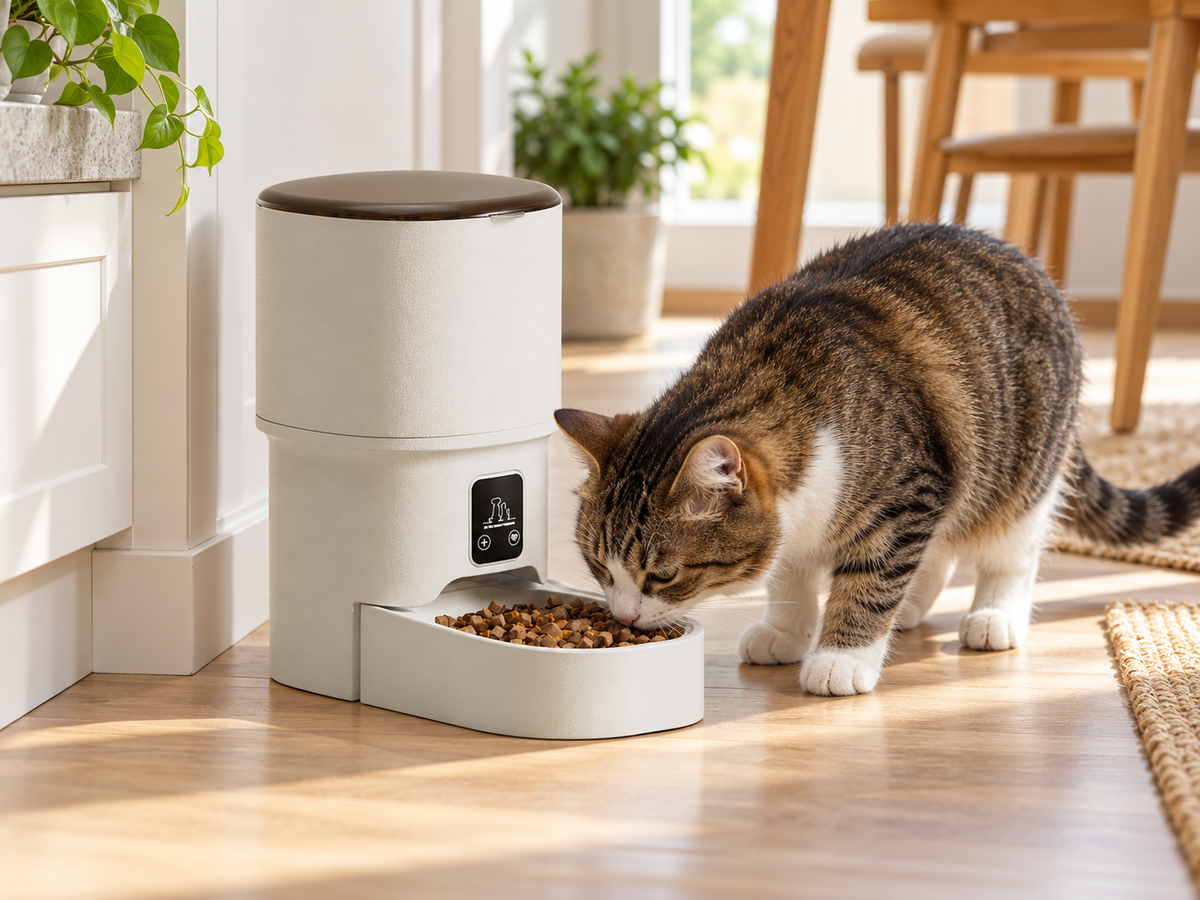 🐾 Smart Automatic Feeder | Durable ABS Home | Pet-Parent Minimalism