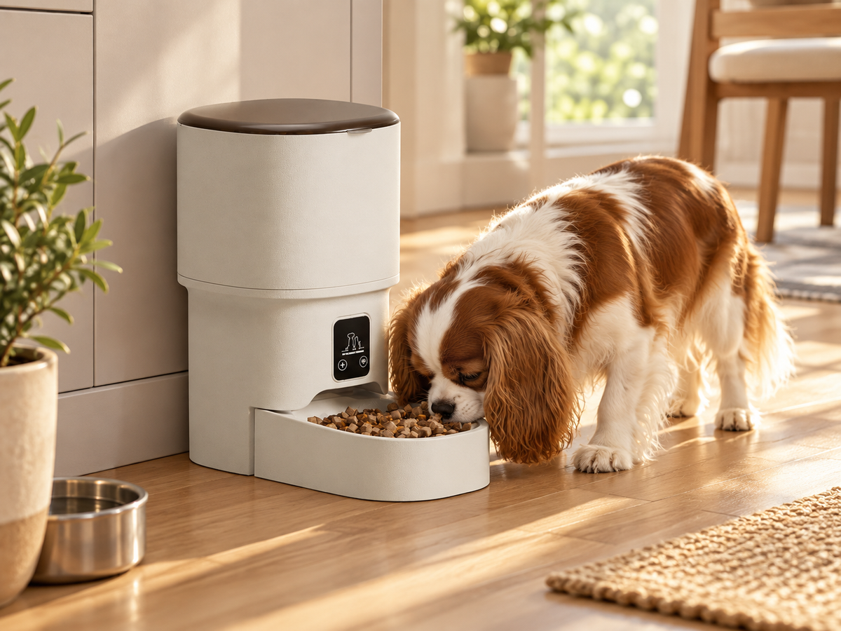 🐾 Smart Automatic Feeder | Durable ABS Home | Pet-Parent Minimalism