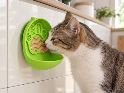 🐾 Slow Feeder | Food-Grade Silicone Mealtime | Playful Paw Texture
