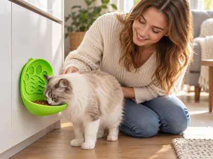 🐾 Slow Feeder | Food-Grade Silicone Mealtime | Playful Paw Texture