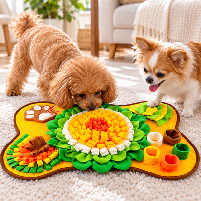 🐾 Pet Toy | Fleece | Indoor Enrichment | Dogs | Floral Design