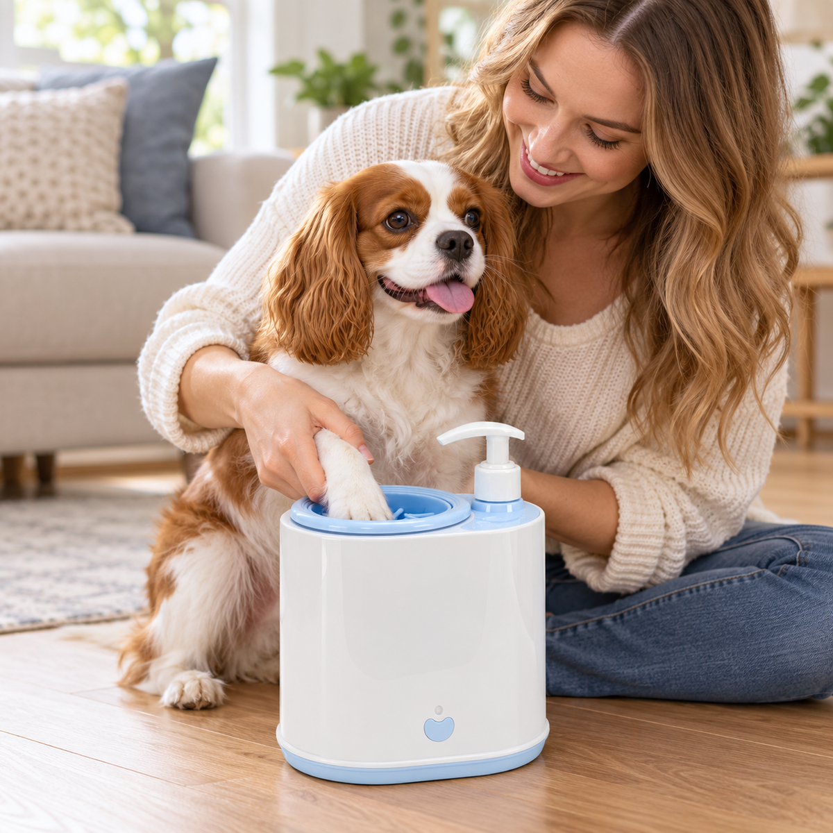 🐾 Everyday Essential | Soft Silicone Paw Washer | Home Entry Gift | Clean Touchless Design