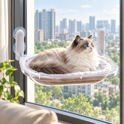 😺 Best-Seller | Plush Window Perch Comfort | Cozy Gift for Cat Lovers