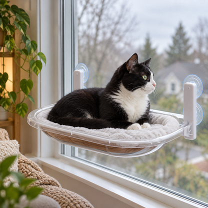 😺 Best-Seller | Plush Window Perch Comfort | Cozy Gift for Cat Lovers