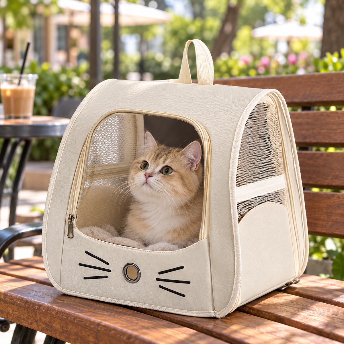 🐾 Travel Essential | Durable Oxford Fabric Carrier | Outdoor Adventure Gift for Pet Owners