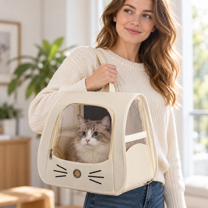 🐾 Travel Essential | Durable Oxford Fabric Carrier | Outdoor Adventure Gift for Pet Owners