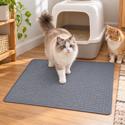 🐾 Home Essential | Soft Silicone Cat Litter Mat | Clean Space Gift for Cat Owners