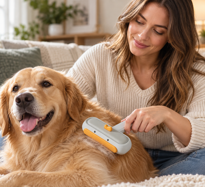 ✨ Pet Grooming Tool | ABS Hair Remover | Home Care Essential | Gift For Pet Owners | Clean Brush Design