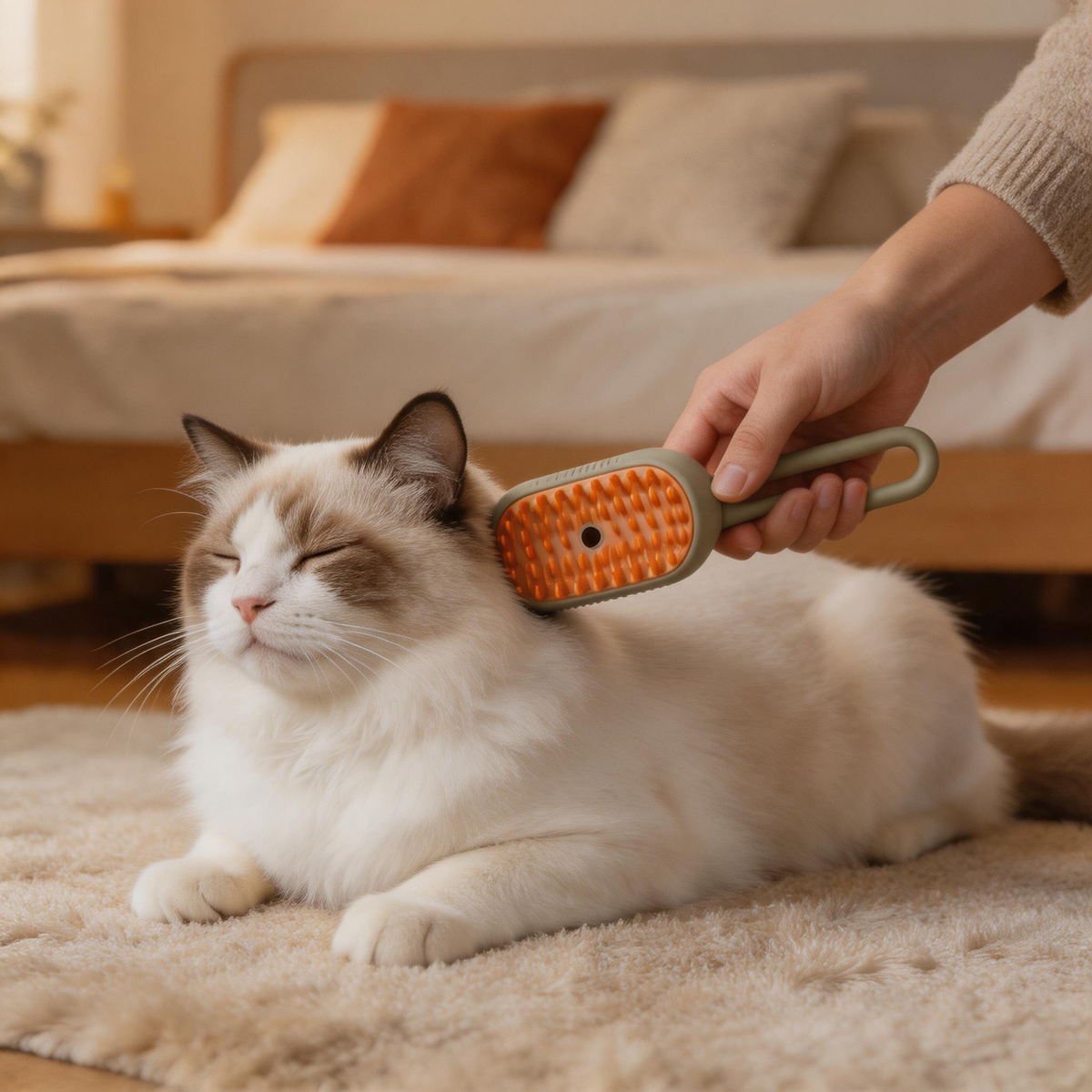 🐾 Pet Bath Brush | Silicone Grooming Tool | Home Shower Care | Gift For Dog Owners | Massage Spray Design